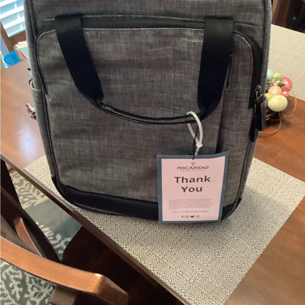 Gray Ricardo of Beverly Hills Men’s Travel Briefcase Backpack